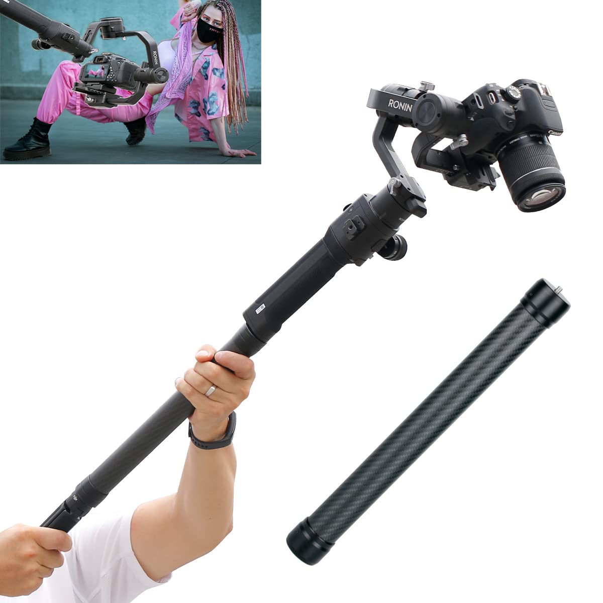 hafoko Hafoko Professional Carbon Fiber Extension Monopod