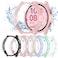 HAANILKYI [6+6Pack for Samsung Galaxy Watch FE/5/4 Screen Protector Case 40mm, Anti-Fog Tempered Glass and Waterproof Hard PC Bumper Cover for Galaxy Watch FE 5 4 40mm