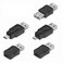 chenyang 5 Pack USB 2.0 Connector Micro USB &iuml;&frac14;&dagger; Mini USB 5Pin to USB 2.0 OTG Data Charge Converter Adapter