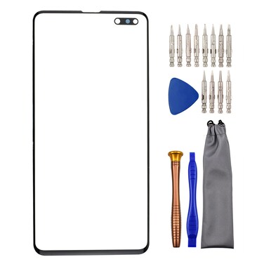 Sunways Glass Outer Screen Replacement for Samsung Galaxy S10 5G SM-G977U SM-G977B SM-G977N Black
