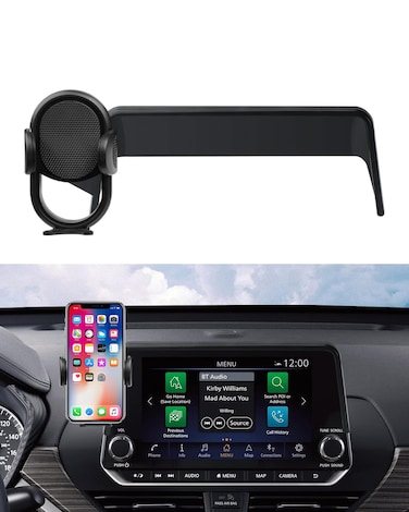 Autorder Car Phone Holder for 2021-2025 Nissan Rogue/2019-2025 Altima/2020-2025 Sentra Accessories Phone Mount 8-Inch Screen Cell Phone Automobile Cradles Hands-Free 360 Degree Rotation