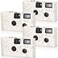 Zhengmy 4 Pack Disposable Camera for Wedding, 34mm Single Use with Flash and Hand Strap Cameras One Time Gathering Wedding Anniversary Travel Camp Party Supply (Fresh Style)
