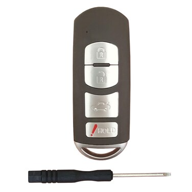 Kepdul Car 4 Button Remote Keyless Entry Replacement for Mazda Key Fob Shell Compatible with Mazda 3 6 MX-5 Miata WAZSKE13D01 (for C)
