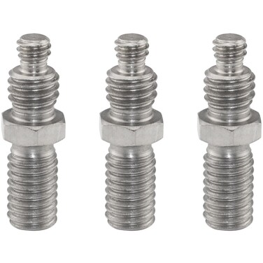 LUORNG 3PCS Head Column Iron 1/4 to 3/8 Tripod Accessories Camera Adapter Screws Threaded Adapter Tripod Screws for Flash Studio Light Holder Ball Head Lens Ring Binoculars