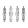 CAMVATE Standard 1/4 to 3/8 inch Metal Male Convertor Threaded Screw Adapter Spigot Stud for Studio Light Stand, Hotshoe/Coldshoe Adapter, Ball Head, Wireless Flash Receiver, Trigger(4 Pieces) - 3283