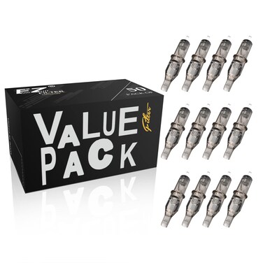 EZ 50Pcs Tattoo Cartridge Needles Mixed #12 Standard Curved Magnum Assorted 5CM 7CM 9CM 11CM 13CM Rotary Tattoo Machine Supply