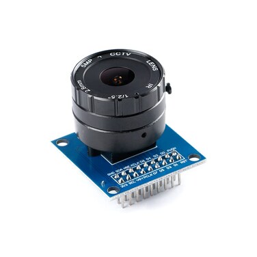 EC Buying OV7670 Camera Module 5MP 2.8mm Adjustable Macro OV7670 Camera Module with Universal CS Metal Adapter 30W Pixel 3.3V SCCB Interface Compatible with IIC