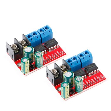 EC Buying 2Pcs 5A Dual DC Motor Drive Controller Module Stepper Motor Double H Bridge PWM Speed Control Relay Light Bar Remote Control 3V-14V ZK-5AD