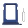 Perzework SIM Card Tray Holder Slot Replacement for iPhone 12 (Blue) with Waterproof Rubber Ring and Eject Pin (Single Sim Version)