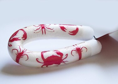 Phloats Cell Phone Float with Crabs and Lobsters Red and White (Crabs and Lobster, Type C Connector)