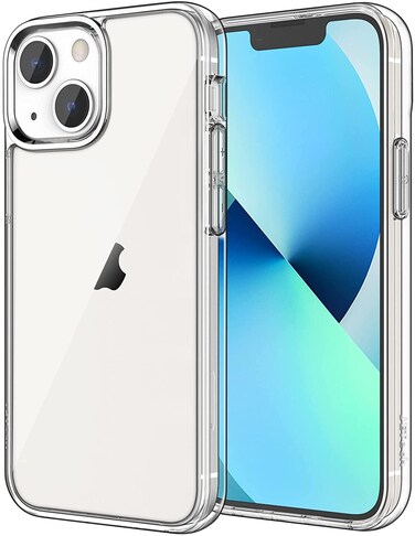 JETech Case for iPhone 13 Mini 5.4-Inch, Non-Yellowing Shockproof Phone Bumper Cover, Anti-Scratch Clear Back (Clear)