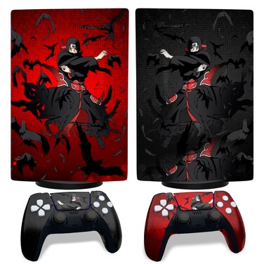 Ps5 Anime Skin - Ps5 Controller Skin PlayStation Sticker Ps5 Skins and Decals Video Game Console Cover PlayStation 5 Console Vinyl Cover Ps5 Skin PlayStation 5 Controller Red Skin Ps5 Controller Wrap