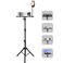 Projector Tripod Stand and Lectern Podium Stand with Elastic Belts &amp; Fixed Sponge pads to Protect Device, Portable Music Stand DJ Racks From 23.6" to 45.3" Perfect for Movies Office Home