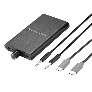 Headphone Amplifier with Bass Boost, Support 3.5mm AUX and Type-C 16-600&Icirc;&copy; Headphone -3.5mm Stereo Audio Out, GAIN, Bass for Mac, Phones, iPad, MP3, MP4 and Computers,Xbox one,PS4,PS5 Controller