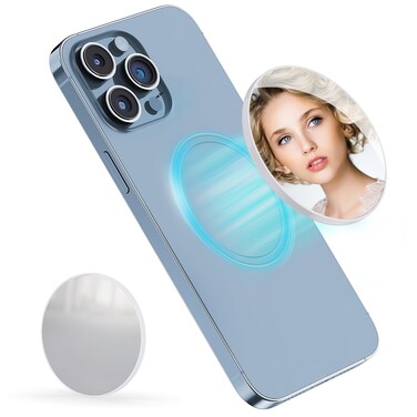 VRIG Magnetic Selfie Mirror for Rear Camera,Convex Mirror Phone Rear Camera Selfie Mirror,Compatible with iPhone 16/15/14/13 Pro Max,All Phones for Selfies