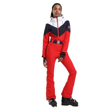 GSOU SNOW Ski Suits Women One Piece Snowboard Slim Winter Waterproof Windproof Snowsuit Jumpsuit for Outdoor Sports