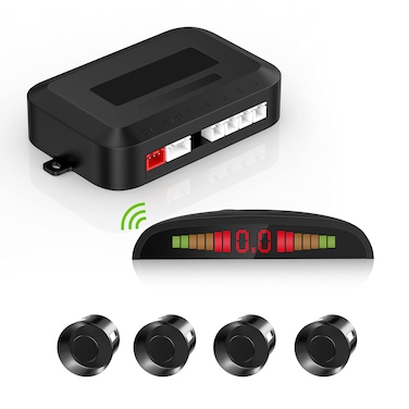 Wireless Radar Black EU Wireless Parking Sensor Kit Parking Sensors for Cars Rear Parking Sensor
