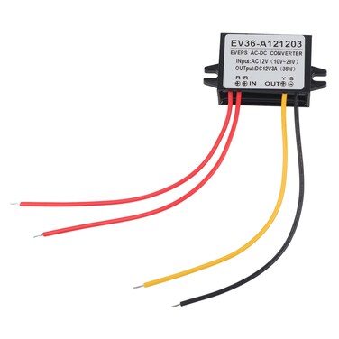 Chazcool Step Down Converter Power Converter, AC 10-28V to DC 12V Waterproof Step Down Volt Converter, AC DC Converter(3A)
