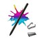 Black Smart Paper Pen for Lenovo Smart Paper, Smart Paper Stylus Pen, 4096 Pressure Levels, Smart Paper Digital Pen Replacement + 5 Tips/Nibs