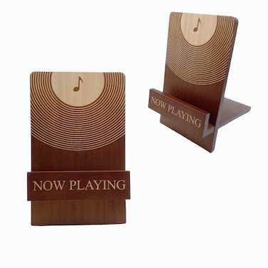 LONG TAO 1 PC Vinyl Record Stand Wooden Record Holder Record Display Stand Storage Display Shelf Holder Stores CDs Retro Holder Turntable Records Player Accessories Album Holder for Music Lovers