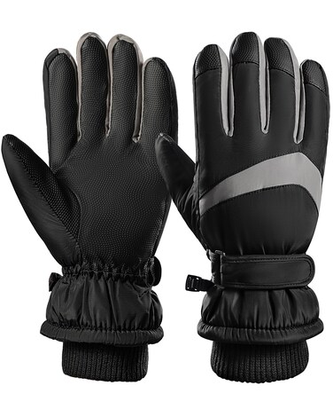 Pleneal Winter Ski Gloves Women Men, Windproof Waterproof Gloves with Touchscreen Thermal Lining for Cycling Motorcycle
