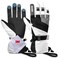 JEKOSEN Ski Gloves Mens Women Waterproof Touchscreen Snowboard Gloves Snow Cold Weather Winter Keep Warm Gloves with Anti-Lost White Large