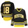 Happy Gilmore Jersey #18Adam Sandler- 1996 Movie Ice Hockey Jersey for Hip Hop Halloween Party Sports Clothing (US, Alpha, Small, Regular, Regular, Black)