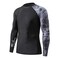 HUGE SPORTS Men's Splice UV Sun Protection UPF 50+ Skins Rash Guard Long Sleeves (Piracy, 2XL)