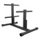 Luwint Compact Standard Weight Plate Tree, 1 In Weight Plate Storage Rack with 2 Standard Barbell Holder for Home Gym
