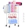 Home Gym Storage Rack, Workout Equipment Storage, Weight Rack for Dumbbells, Yoga Mat Storage Rack, Exercise Equipment Storage with Hooks Gym Organizers with Wheels for Yoga Block, Resistance Band,