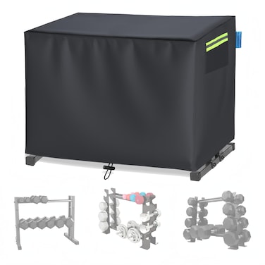 VeyoStories Dumbbell Rack Cover, Weight Rack Cover, Dustproof &amp; Waterproof - Designed for the Compact Dumbbell Set Rack or Weight Rack in a Home Gym. (Cover Only)
