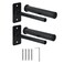 EVERYMATE Weight Plate Holder, Wall Mounted Weight Rack for 1" and 2" Olympic Weight Plates, 2 Pack Home Gym Storage with 4pcs Steel Expansion Bolts, Weight Storage Racks