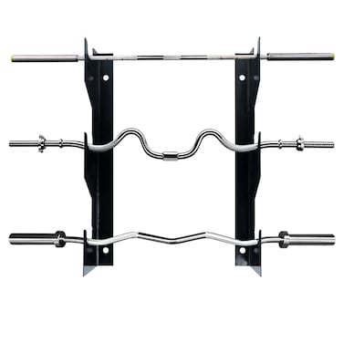 Luwint Barbell Holder Wall Mount, Horizontal 3 Weight Bar Storage Rack
