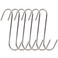 RJWKAZ Meat Hooks S Hooks Stainless Steel Poultry Hook BBQ Grill Cooking Smoker Hook Tool (5 Inch-6 Pack)