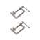 Faotup 2Pcs Stainless Steel Tiger Clamp Heavy Duty G Clamp for Woodworking G Clamp Set Tiger Clamp Hardware Woodworking Clamp
