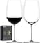 OJA Red Wine Glasses Set of 2, Hand Blown Giant Wine Glass 36.5 oz, Oversized Full Bottle Crystal Glasses, Large Cabernet Sauvignon Light, Clear, Best for tasting, Restaurant