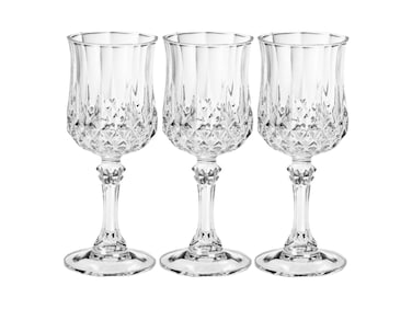 RYUHYF Red wine glass set of 3,medium 5.4 oz,Perfect for Red or White,Daily Use,Unique Birthday or Father's Day Gift (Diamond Red Wine Glass)