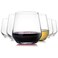 Chouggo Stemless Wine Glasses Set of 6, Hand Blown Premium Crystal Square Red White Wine Glass - Gifts for Women, Men, Wedding, Anniversary, Christmas, Birthday - 15Oz