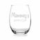HTDesigns Mommy's Sippy Cup Stemless Wine Glass - Mother's Day Gift Mommy Wine Gift - First Time Mommy New Mommy Gift - Mommy Wine Glass