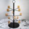 Tree Bar Cocktail Tree Stand, Black Metal Display Stand For Wine, Champagne, Cocktails, and Shot Glasses at Weddings, Parties, and Brunch - 12 holders, 2 ft tall