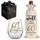 Pokolllee 60 &amp; Fabulous Wine Glass 60th Birthday Gifts for Women, Happy 60th Birthday Wine Glass, Funny 60 Fabulous Gift for Mom Friends Wife Coworker, Turning 60th Happy Birthday Wine Gifts Bag