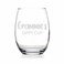 HTDesigns Grammie's Sippy Cup Stemless Wine Glass - Mother's Day Gift Grammie Wine Gift - First Time Grammie New Grammie Gift - Grammie Wine Glass