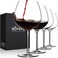 OJA Red Wine Glasses Set of 4, Large Hand Blown Crystal Burgundy Glasses-Ultra-thin, Light for Wine Tasting, 23.5OZ, Perfect Gifts, Valentine's Day, Anniversary, Birthday