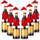 Boao 6 Sets Christmas Wine Bottle Cover Knit Sweater Wine Bottle Dress Scarf Santa Elk Deer Wine Bottle Cover for Christmas Decorations Christmas Sweater Party Decorations(Style 4)