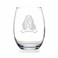 HTDesigns English Springer Spaniel Peeking Paws Stemless Wine Glass - English Springer Spaniel Gift - Dog Gift - Pet Gift - Dog Mom Gift - English Springer Spaniel Wine Glass