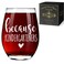 Teacher Appreciation Gifts Because Kindergarteners Stemless Wine Glass 15oz,teacher birthday gifts for women,Teacher Christmas Gifts, Teacher Gifts for Christmas,Kindergarten Teacher Gifts -94