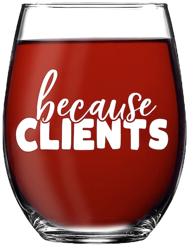 Vine Country Funny Wine Glass Gift for Hair Stylists, Lawyers, Realtors, Social Workers, Paralegal - Hairdresser Gifts for Women - White Elephant Gift for Adults