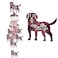 Outdoor Dog Wind Chimes Gifts for Mom - with 4 Tubes 6 Bells 7 Dogs Wind Bell, Romantic Wind Catcher, Mobile Dog Decor, Dogs Bell, Dogs Windchimes for Home, Balcony, Tree, Festival, Garden Decoration