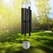 FDOCOI Wind Chimes Outdoor Deep Tone, 45Inch Sympathy Wind Chimes for Outside, Memorial Wind Chimes with Hook as Gifts for Mother's Day/Housewarming/Christmas, Patio, Garden, Black