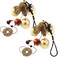 2 Pieces Lucky Wind Chimes Feng Shui Wind Bell 3 Bells Hanging Bell Chimes for Good Luck Home Garden Patio Hanging Decoration